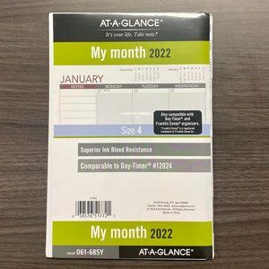 2022 At-A-Glance "My Month"  5.5 x 8.5 refill